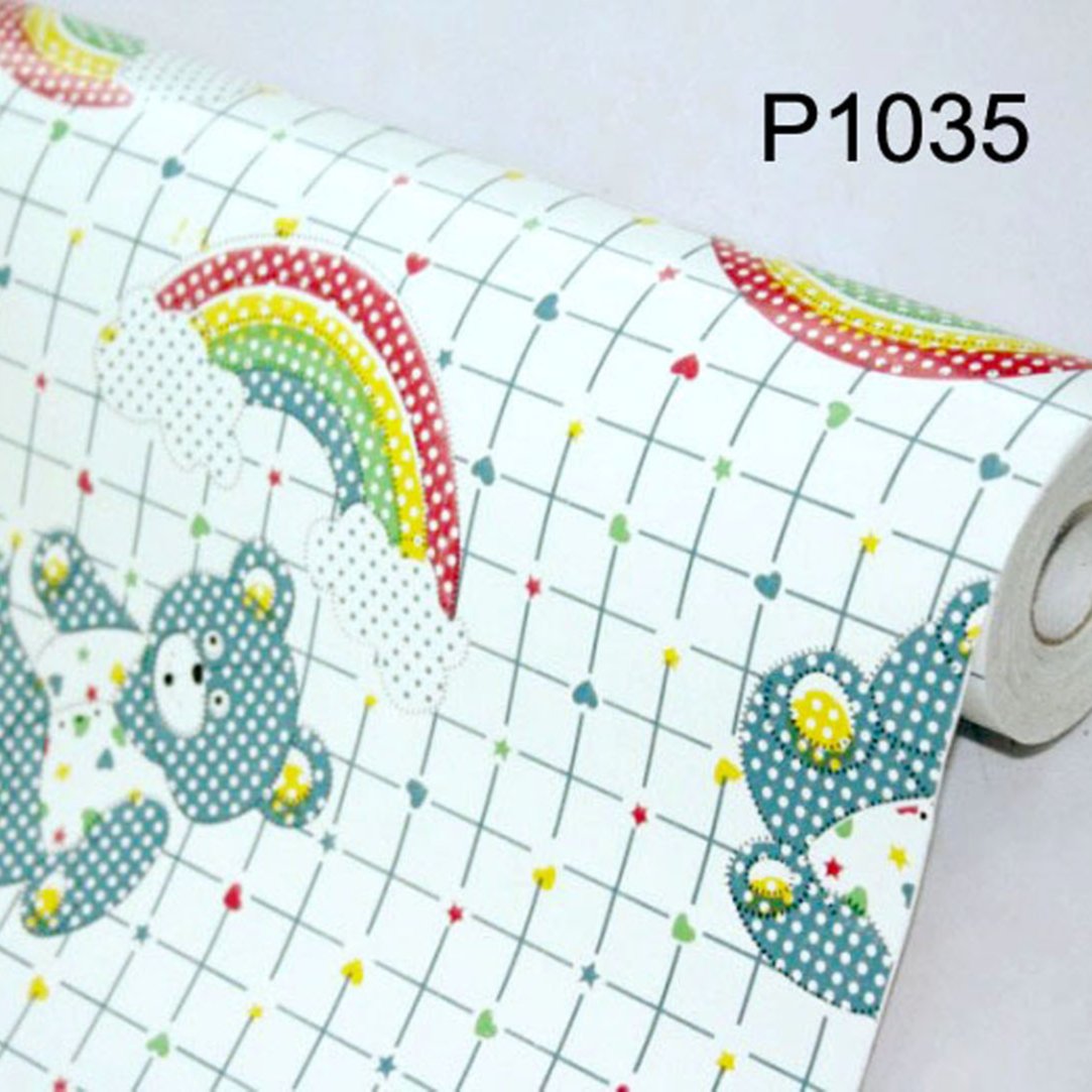Jinyi Ready in Stock Cheap Wallpaper Rolls Mould Proof Factory Stock Adhesive Wallpaper Film Pattern Wall Sticker