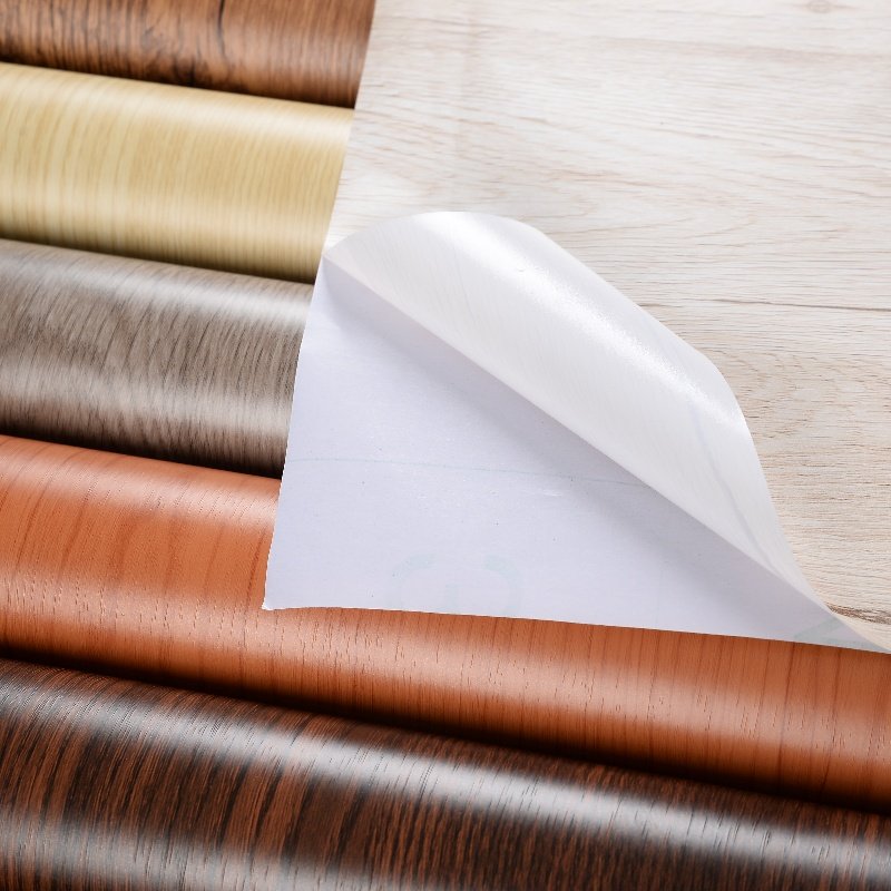 WaterProof PVC 3D Self-Adhesive Wood Grain Decorative Wallpaper Wood Pattern Wall Sticker for Bedroom Living Room and Furniture