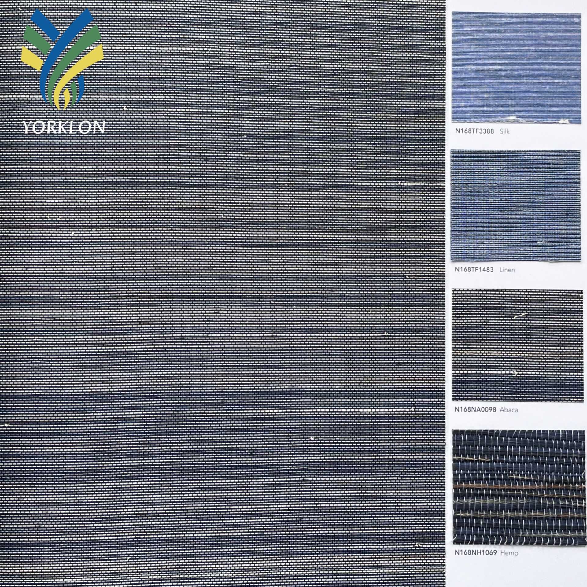 Modern Natural Cork Silk Linen Sisal Grass cloth Wallcovering Wallpaper For Home Hotel Bedroom Wall Decoration