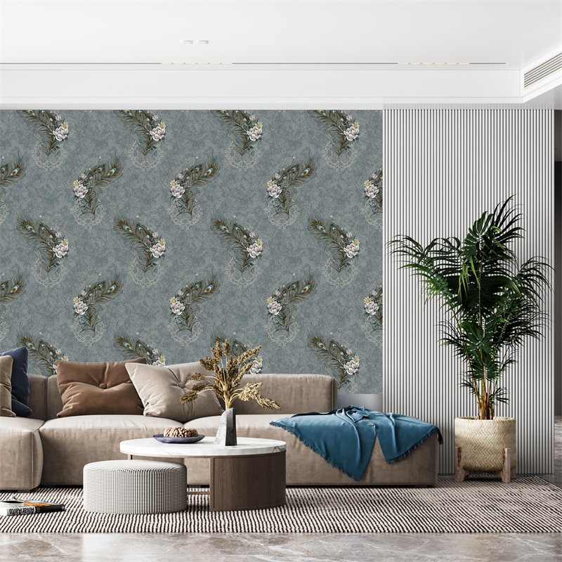 Mural Wallpaper 3D Floral Design Wallpaper TV Background Baby Room Floral Wallpaper