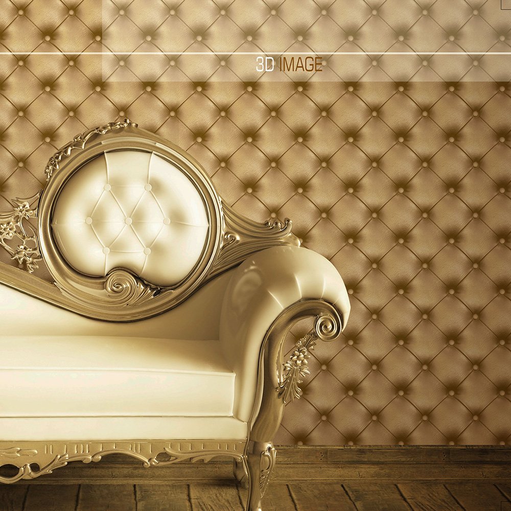 Leather-like design pvc 3d wallpaper for home decoration