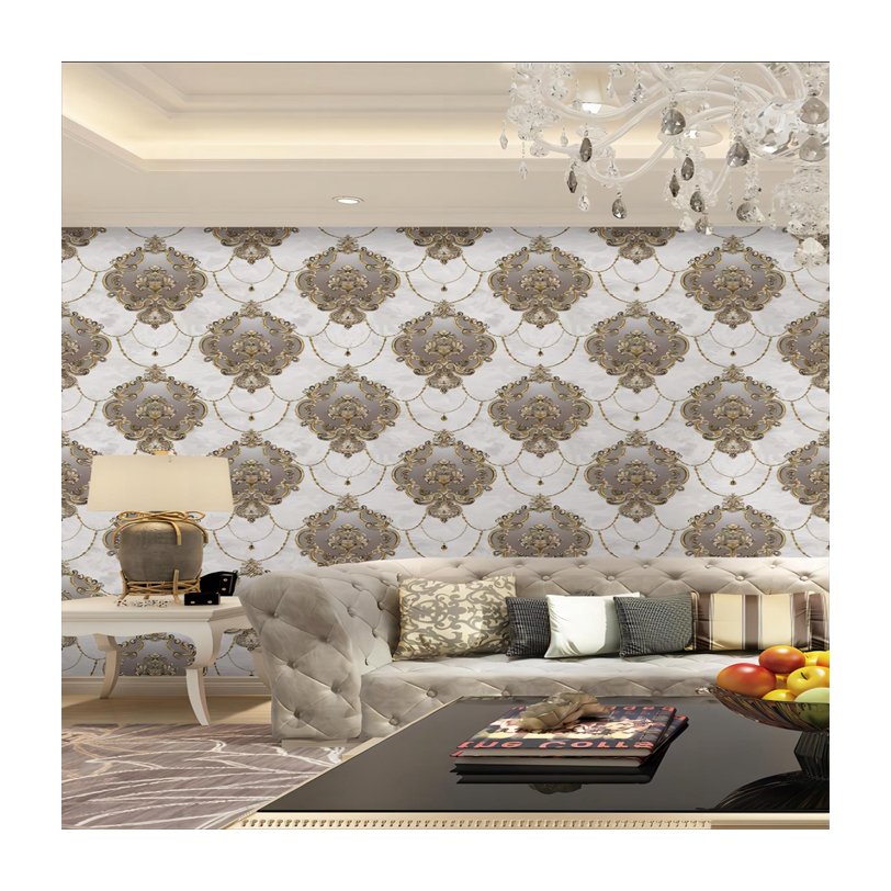 made in china new designs 106 wallpaper home decor 3d damask flower 1.06 wallpapers