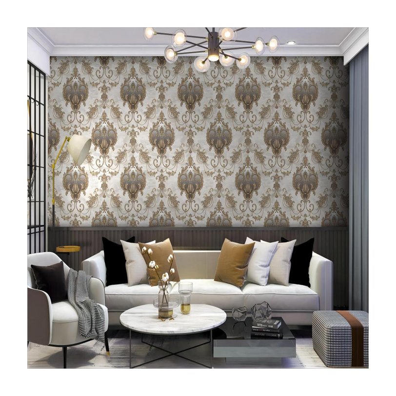 made in china new designs 106 wallpaper home decor 3d damask flower 1.06 wallpapers