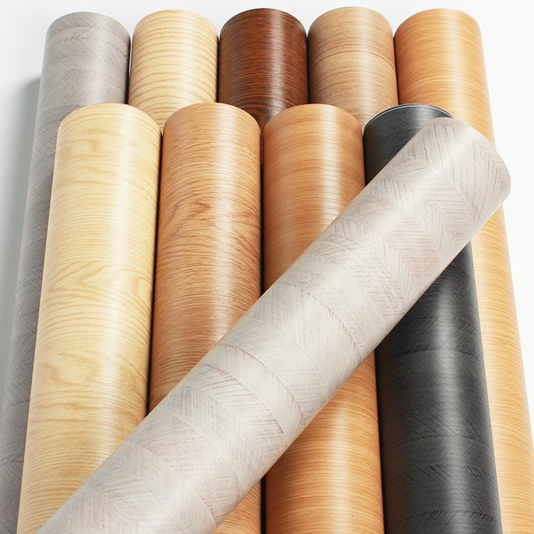 Customize Thicken Peel And Stick Wallpaper Pvc Film Wood Decoration Self Adhesive Woodl Wall Stickers