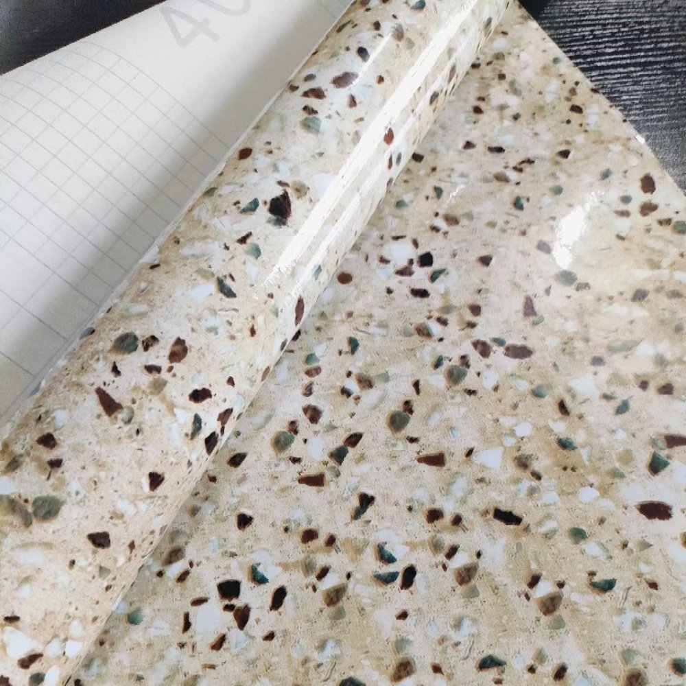 White flower color PVC vinyl film Sticker Roll for home wall decor self adhesive Wallpaper Peel and Stick wall paper