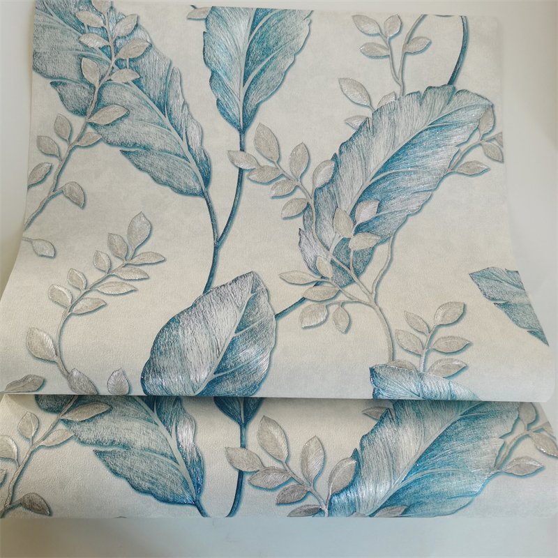 Self-adhesive Light Blue Tree Wallpaper Vinyl Wallpaper Roll Wallpaper Home Decoration Good Quality