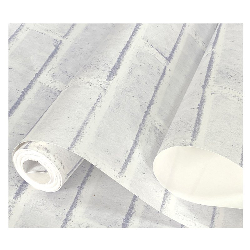 Red brick wallpaper, gray brick non woven fabric wallpaper