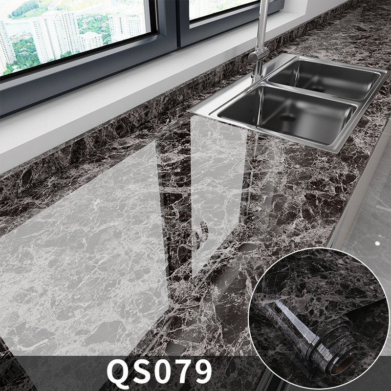 Kitchen Marble Wallpaper Waterproof Luxury Wall Decor 3D Wall Wallpaper Rolls Wall sticker for Home