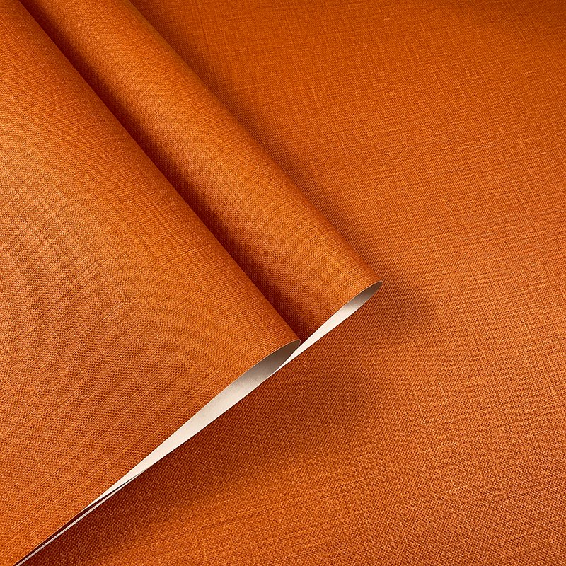 Light orange plain linen cross pattern wallpaper for bedroom living room sofa background wall wall decoration wallpaper