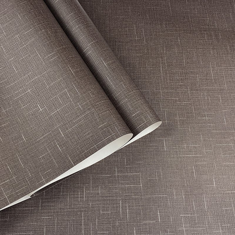 Light orange plain linen cross pattern wallpaper for bedroom living room sofa background wall wall decoration wallpaper