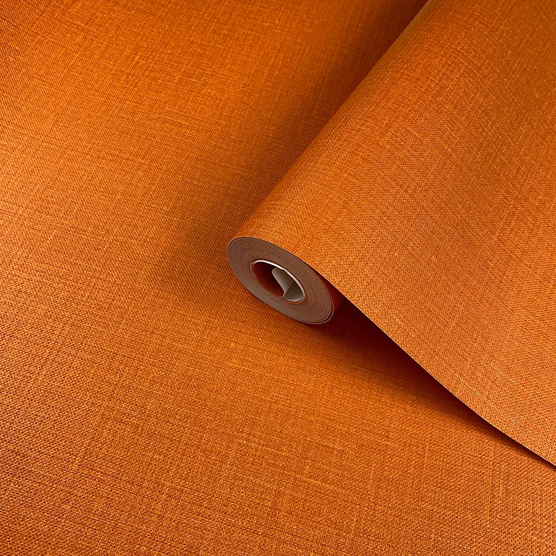 Light orange plain linen cross pattern wallpaper for bedroom living room sofa background wall wall decoration wallpaper