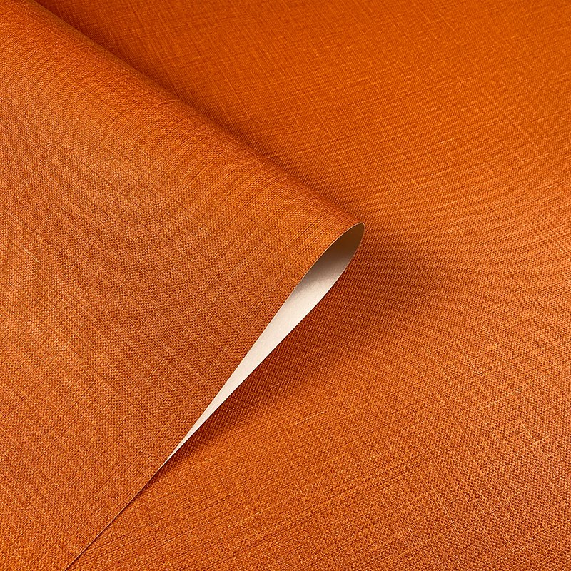 Light orange plain linen cross pattern wallpaper for bedroom living room sofa background wall wall decoration wallpaper