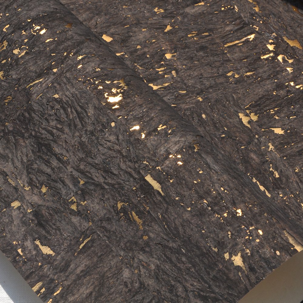 MYWIND 0.91*5.5M/Roll Black-Brown With Gold Luxury Wallpaper WholesaleLliving Room Curtains Home Decor Cork Wallpaper