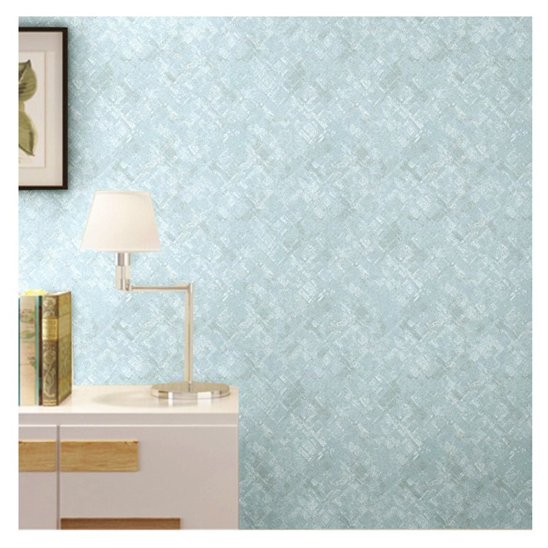 Dark textured geometric brushing water Self adhesive non woven wallpaper in yellow