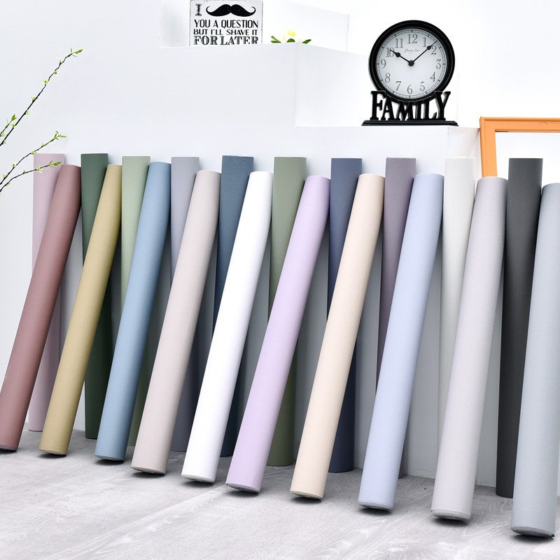 PVC waterproof and mildew proof self-adhesive wallpaper background wallpaper furniture renovation self-adhesive sticker