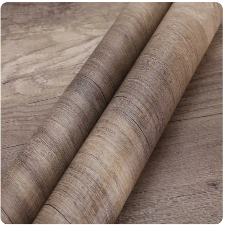 Hot Sales Texture Wood PVC Films Interior Decor PVC Film Foil Roll Decorative PVC Film For Furniture