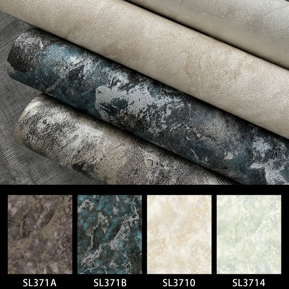 Luxury Waterproof PVC Woven Natural Hotel Home Decoration Vinyl Wallcovering Textured Wallpaper Rolls