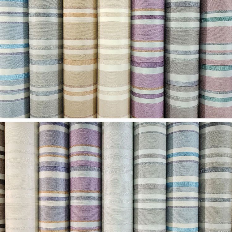 Wholesale Customized Luxury Stripe Wallpaper For home livingroom bedroom