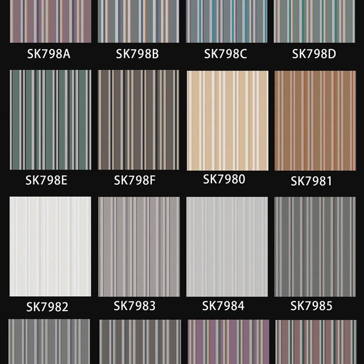 Wholesale Customized Luxury Stripe Wallpaper For home livingroom bedroom