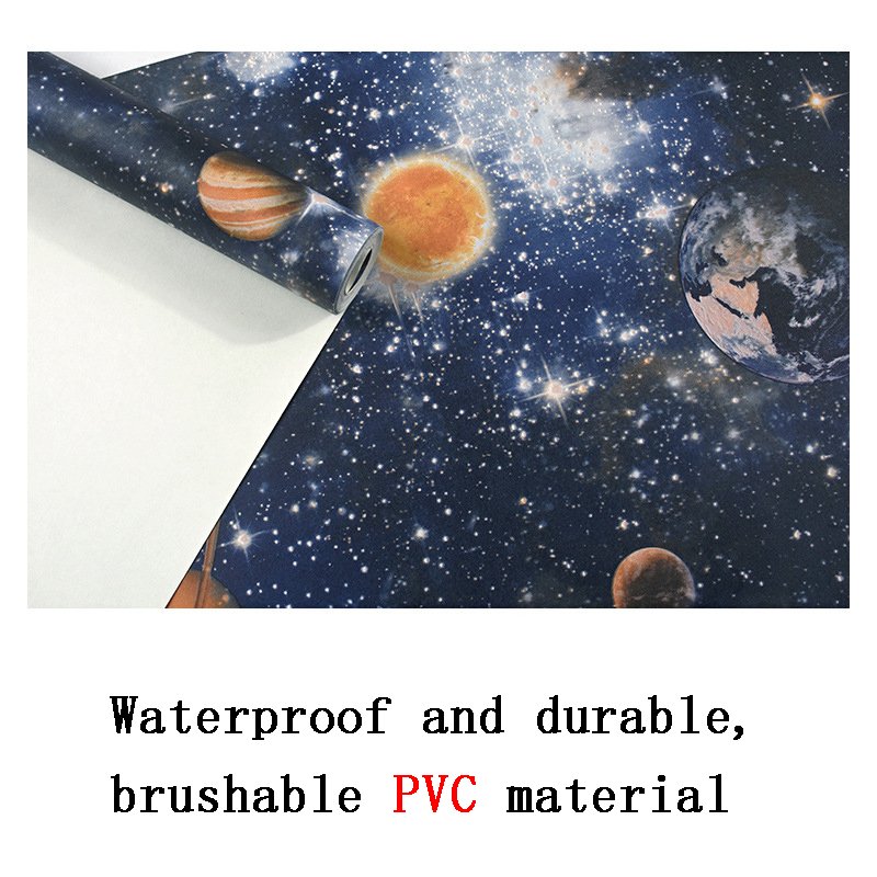wallpapers for kids Planet cosmic pvc cartoon korea wall molding panels stickers luxury 3d home decoration china factories buy