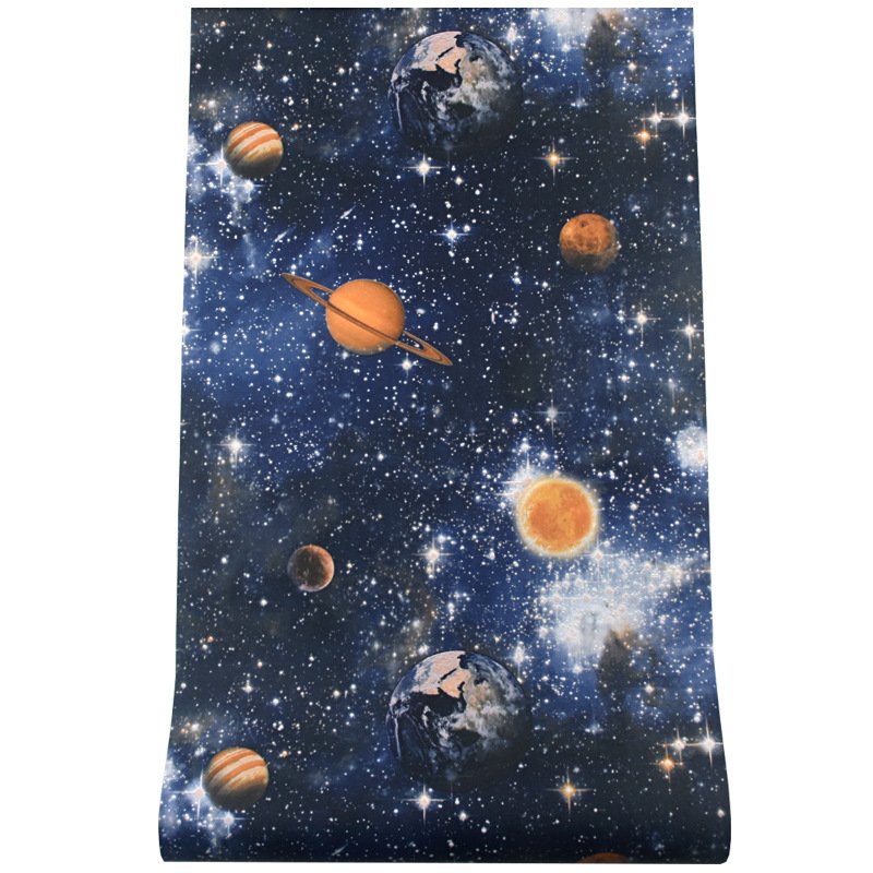 wallpapers for kids Planet cosmic pvc cartoon korea wall molding panels stickers luxury 3d home decoration china factories buy