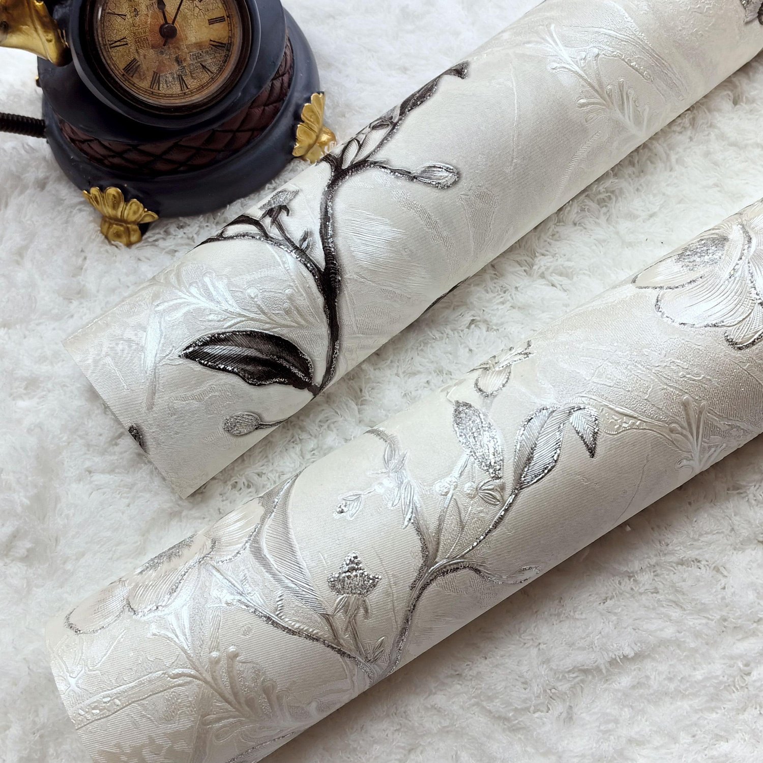 wholesale floral house decor 3d wallpaper rolls, modern Style decoration wall paper