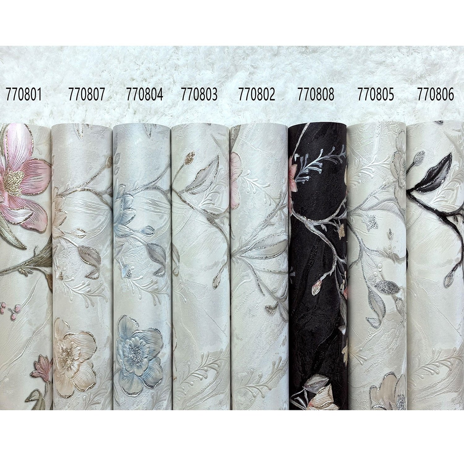 wholesale floral house decor 3d wallpaper rolls, modern Style decoration wall paper