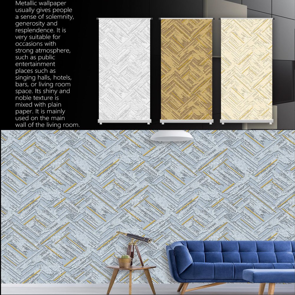 3D geometric vinyl home wallpaper murals rolls wall paper room decor pvc wallpapers