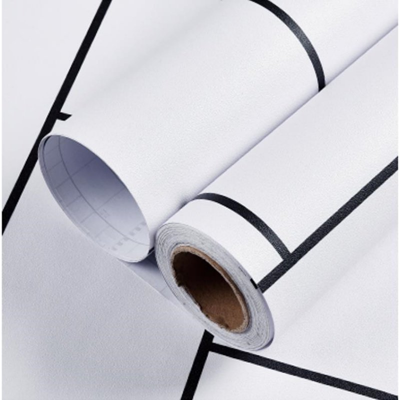 Modern Waterproof Film Decorative Wallpaper Rolls Self-Adhesive with Embossed Surface for Wall Furniture & Door Decoration