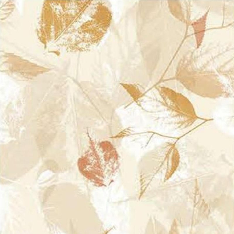 Plant leaf non woven wallpaper