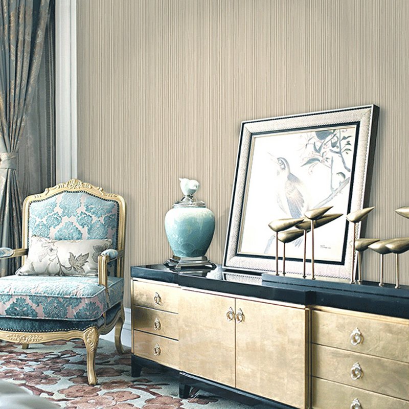 Vertical striped wallpaper, cheap non woven wallpaper