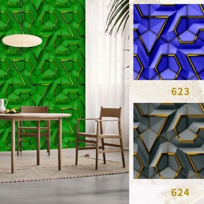 Modern Minimalist Decorative TV Background Wall 3D Wallpaper Using multiple Scenarios To Change The Environment At Any Time