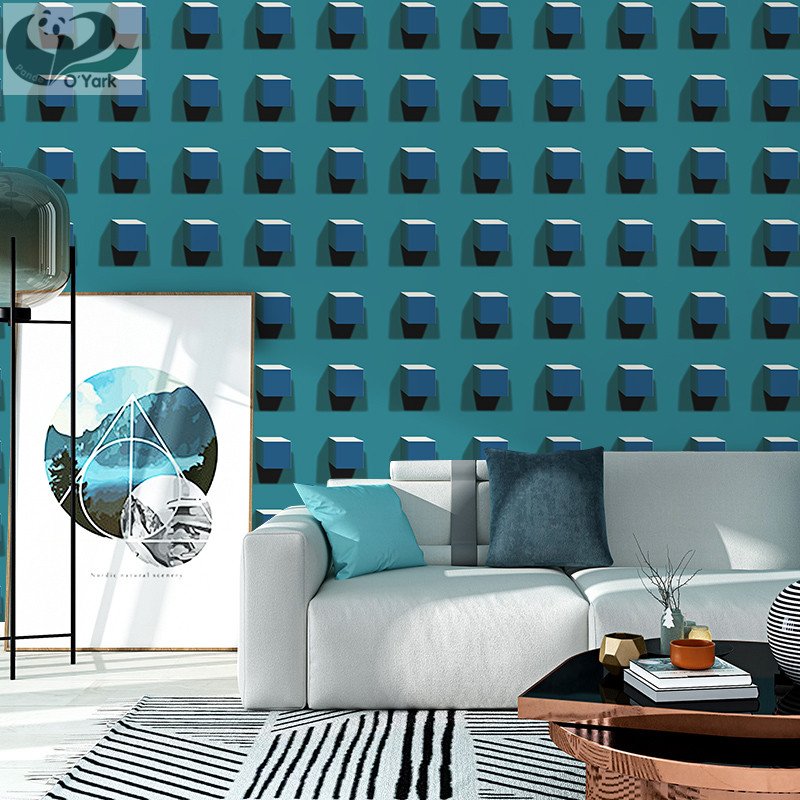 Top quality Stone brick design 3d pvc wallpapers rolls for home decoration
