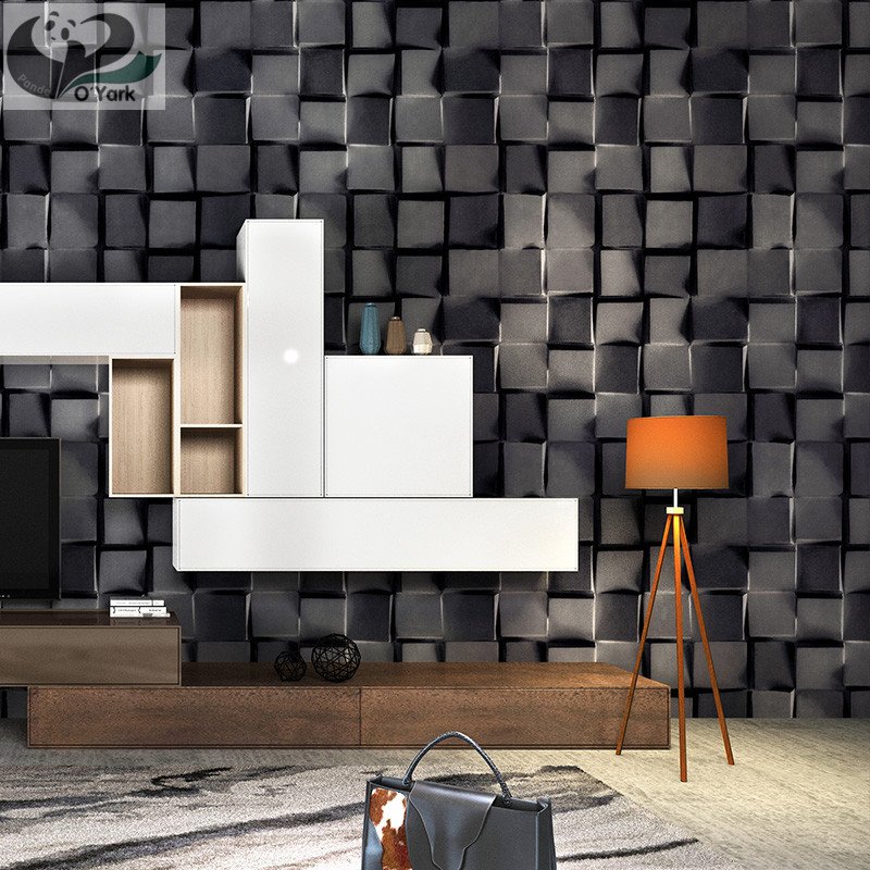 Top quality Stone brick design 3d pvc wallpapers rolls for home decoration