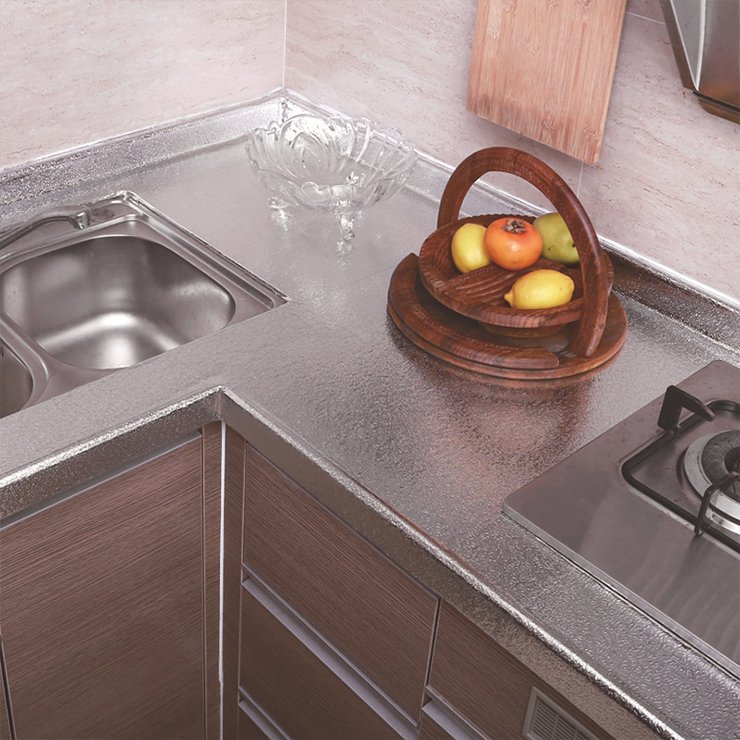 Kitchen Oil-proof Waterproof Stickers Self adhesive Wallpaper Self adhesive flexible Reflective Film Sticker For Kitchen