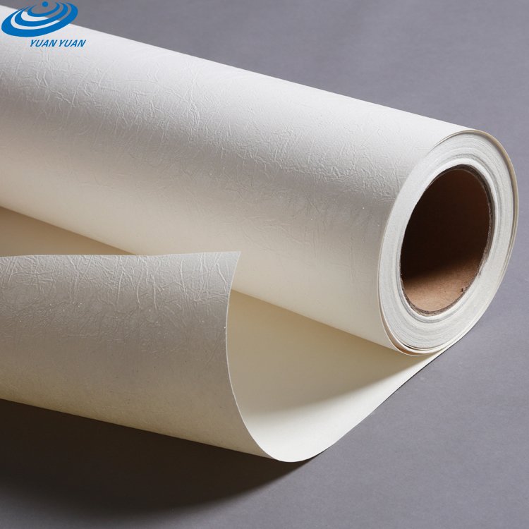Wholesale Home Decoration Blank Printable Printing PVC Textured Wallpaper Raw Material Wall Paper Rolls