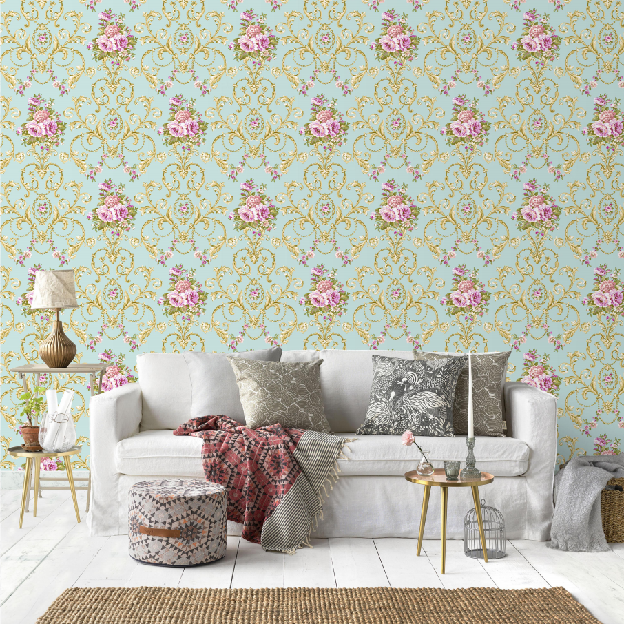 OEM new Peel and Stick 3D Wallpaper flower, Home Decor wallpaper rolls nature design for bedroom