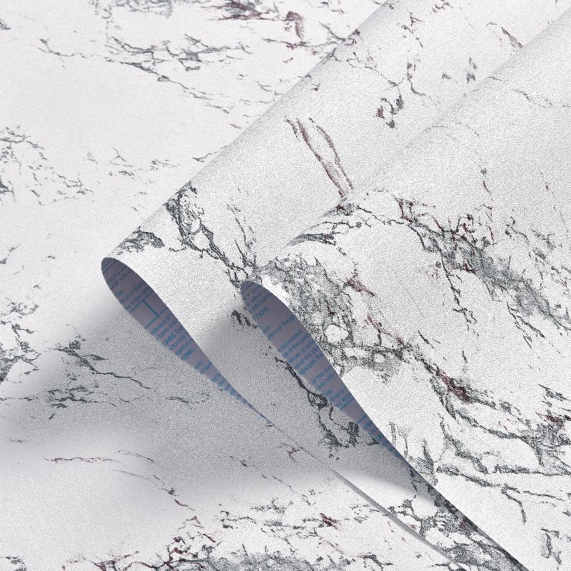 3D Silk Embossed White Self-Adhesive Vinyl Wallpaper Peel and Stick Contact Paper for Wall Decor & Laundry Application