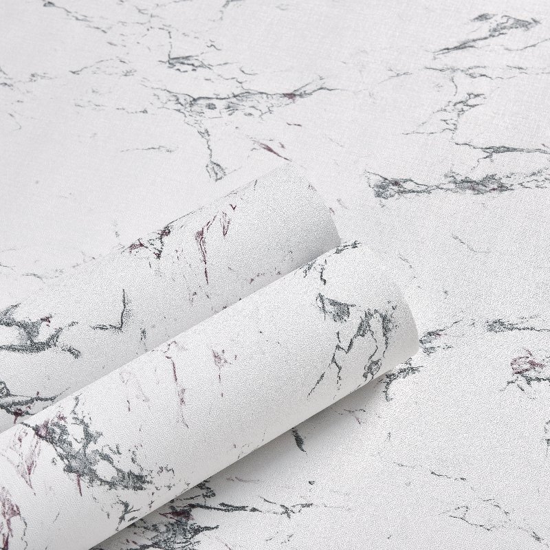 3D Silk Embossed White Self-Adhesive Vinyl Wallpaper Peel and Stick Contact Paper for Wall Decor & Laundry Application
