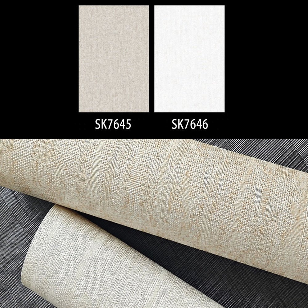 In Stock Luxury Modern Wall Decoration Textured PVC Vinyl Wall Coverings Stickers Wallpaper For Hotel