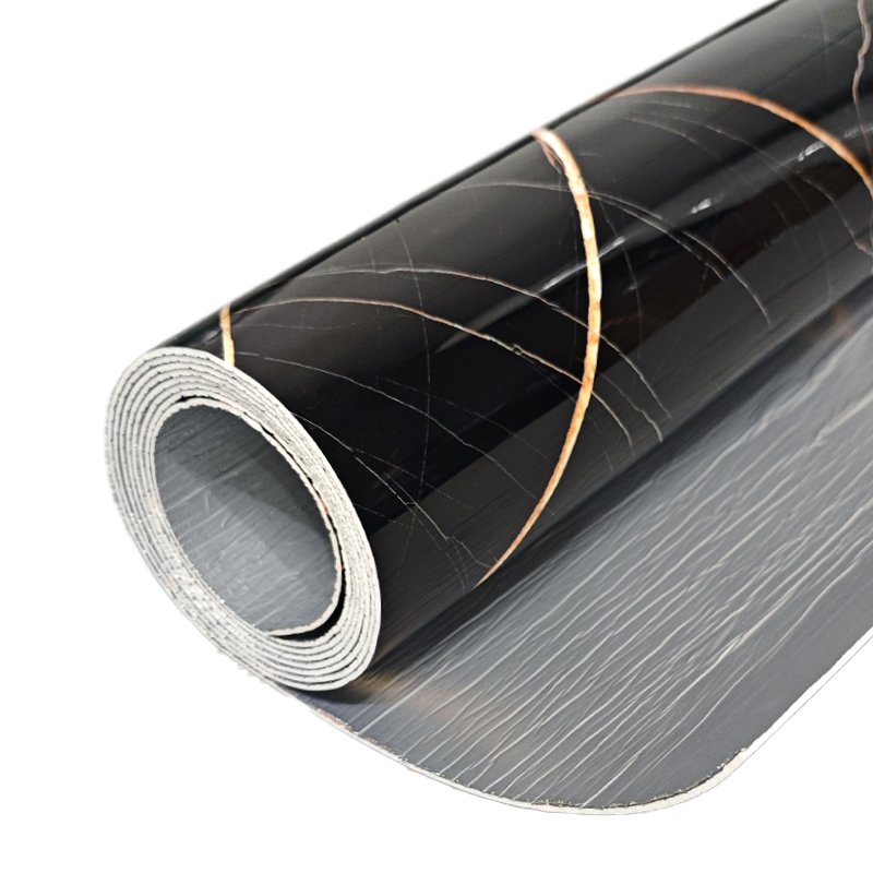 PET Marble Wallpaper Roll Foam Wallpaper stickers High Gloss Marble Peel And Stick For Home Decora