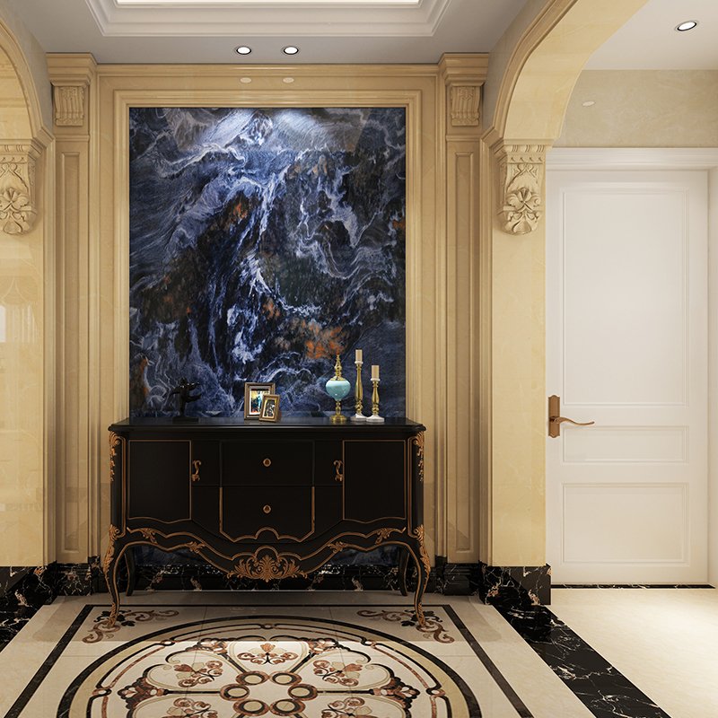 PET Marble Wallpaper Roll Foam Wallpaper stickers High Gloss Marble Peel And Stick For Home Decora
