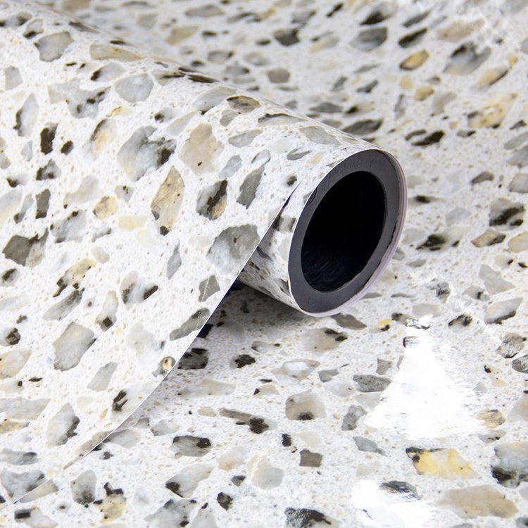 Peel And Stick Wall Panel Pvc Self Adhesive Wallpaper Rolls for Surface of Desktop Wardrobes
