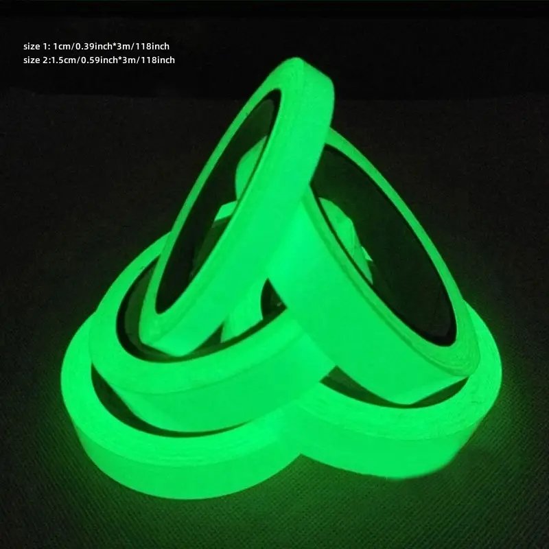 Wallpaper Sticker Glow In The Dark Safety Tape Self-Adhesive Luminous Tape for Home Decoration & Security Warning