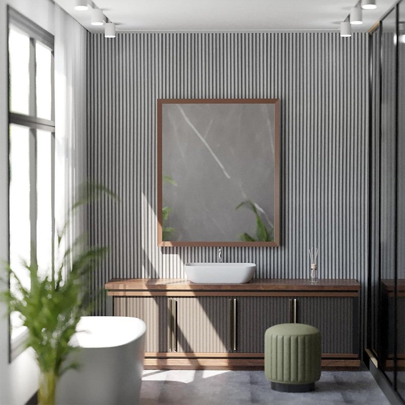 Removable 3d slat wood wallpaper roll peel and stick waterproof vinyl self-adhesive wall paper stickers for bedroom wall decor