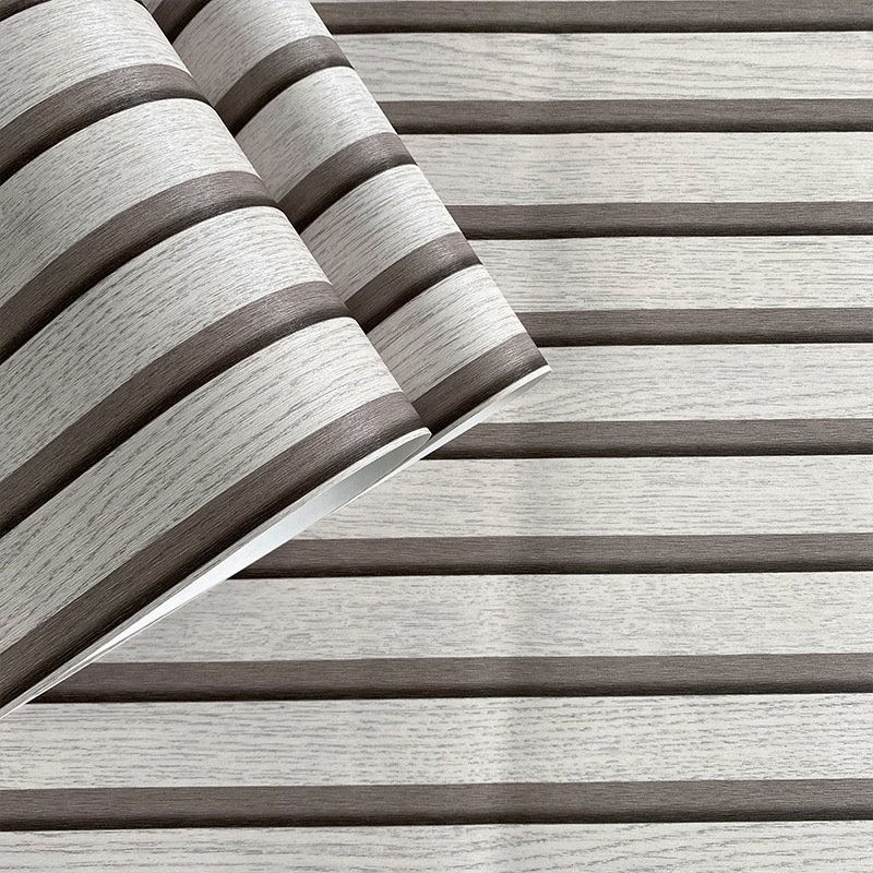 bathroom 3d grey self adhesive wallpaper rolls waterproof pvc dark brown wooden grain wallpaper 3d