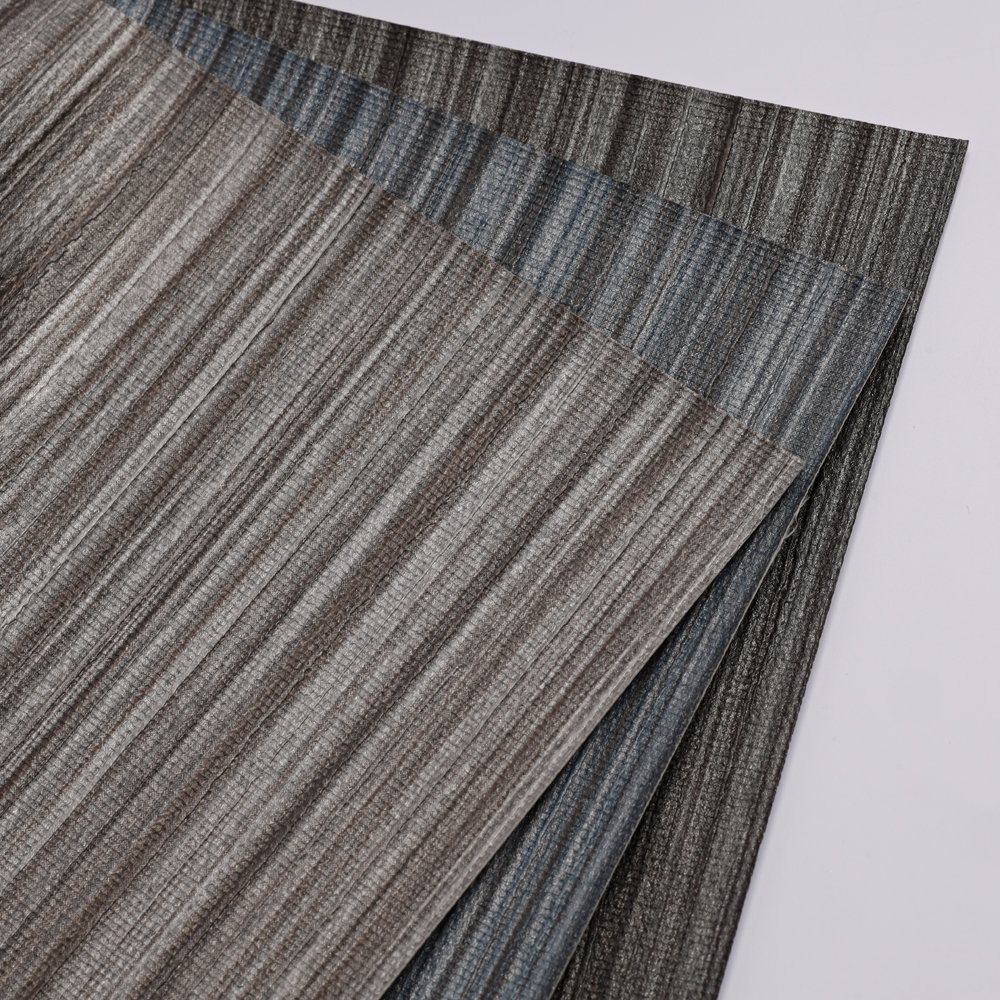 New Innovations stripe Texture pvc vinyl fabric wallpaper Moisture-Proof wall covering interior design wall decorations for home