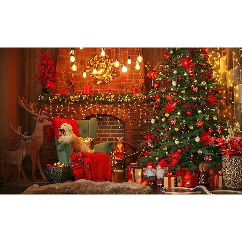 Custom Christmas atmosphere mural background wallpaper bedroom living room problem wallpaper
