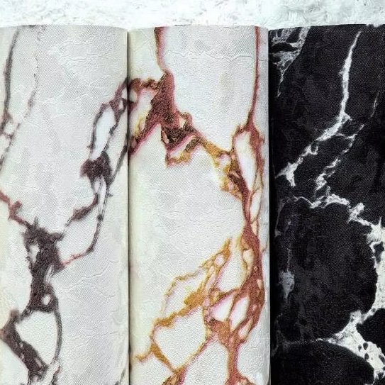 Wholesale Modern Marble Metallic Hot Selling New Trend Golden Line PVC Wallpaper Vinyl Wallcovering