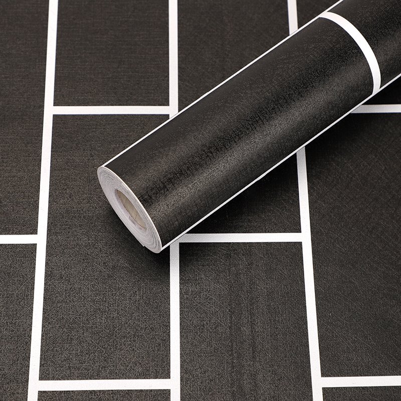 Black brick stock supplier design hotel beauty salon waterproof and moisture-proof luxury kitchen 3D wallpaper paper